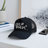 Fier en Koen witte letters. Trucker Cap - zwart/zwart