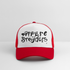 Dappere Strijders. Zwarte letters.Trucker Cap - wit/rood