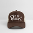 Fier en Koen witte letters. Trucker Cap - bruin/beige