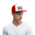 Fier en Koen zwarte letters. Trucker Cap - wit/rood