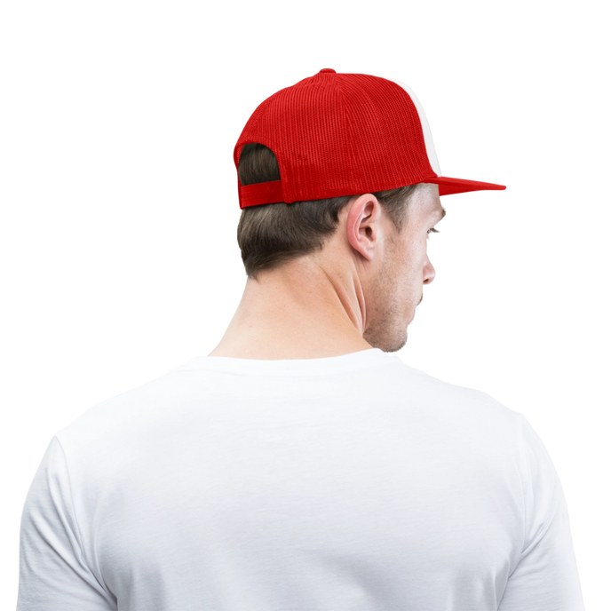 Three Little Birds. Trucker Cap - wit/rood