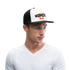 WZAWZDB. Witte letters. Trucker Cap - wit/zwart