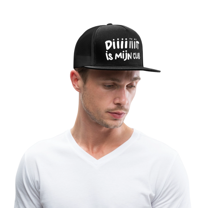 Diiiiit is mijn club. Trucker Cap - zwart/zwart