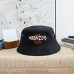 WZAWZDB. Witte letters. Vissershoed - zwart