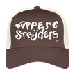 Dappere Strijders. Witte letters. Trucker Cap - bruin/beige