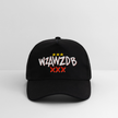 WZAWZDB. Witte letters. Trucker Cap - zwart/zwart