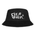 Fier & Koen. Witte letters Vissershoed - zwart