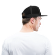 WZAWZDB. Witte letters. Trucker Cap - zwart/zwart