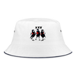 Three Little Birds Vissershoed Bucket hat - wit/navy