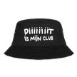 Diiiit is mijn club Ajacied witte letter Vissershoed - zwart