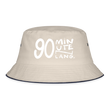 90 minuten lang witte letters Vissershoed - natuur/navy