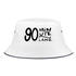 90 minuten lang zwarte letters Vissershoed - wit/navy