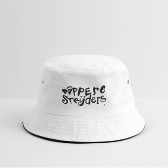 Dappere Strijders zwarte letter. Vissershoed - wit/navy
