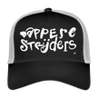 Dappere Strijders. Witte letters. Trucker Cap - zwart/steengrijs