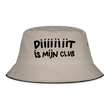 Diiiit is mijn club Ajacied zwarte letter Vissershoed - kaki/zwart