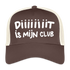 Diiiiit is mijn club. Trucker Cap - bruin/beige