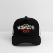 WZAWZDB. Witte letters. Trucker Cap - zwart/steengrijs