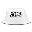 90 minuten lang zwarte letters Vissershoed - wit/navy