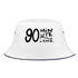 90 minuten lang zwarte letters Vissershoed - wit/navy