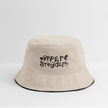Dappere Strijders zwarte letter. Vissershoed - natuur/navy