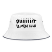 Diiiit is mijn club Ajacied zwarte letter Vissershoed - wit/navy