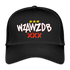 WZAWZDB. Witte letters. Trucker Cap - zwart/zwart