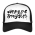 Dappere Strijders. Zwarte letters.Trucker Cap - wit/zwart