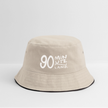 90 minuten lang witte letters Vissershoed - natuur/navy