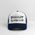 Diiiiit is mijn club zwarte letters Trucker Cap - wit/navy