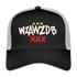 WZAWZDB. Witte letters. Trucker Cap - zwart/steengrijs