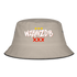 WZAWZDB. Witte letters. Vissershoed - kaki/zwart