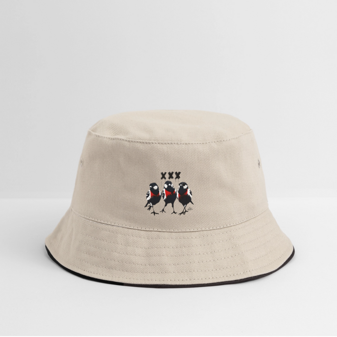 Three Little Birds Vissershoed Bucket hat - natuur/navy