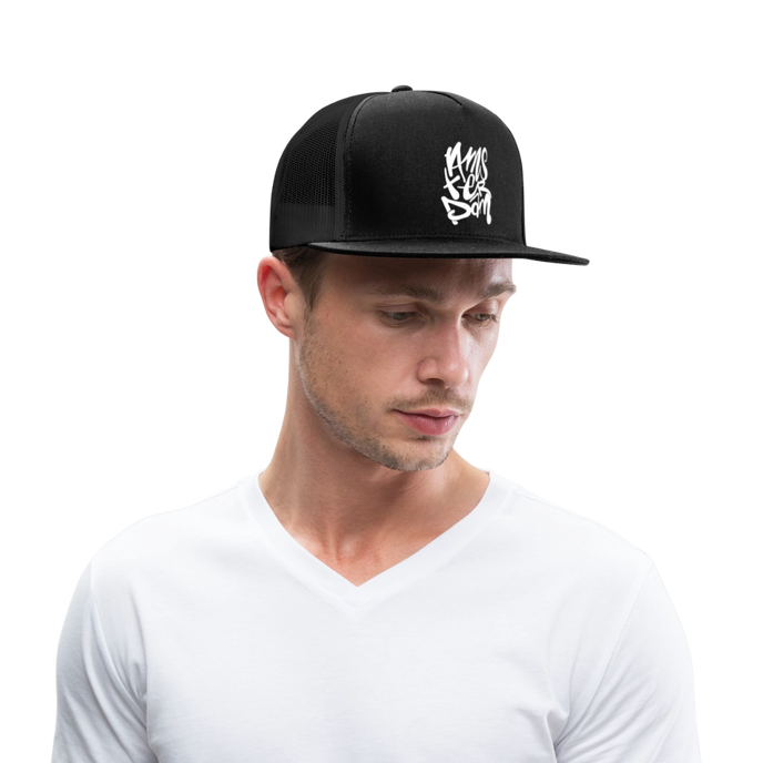 Amsterdam Zwarte Trucker Cap - zwart/zwart