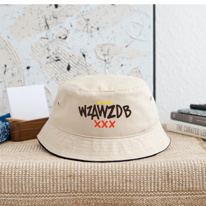 WZAWZDB. Zwart. Vissershoed - natuur/navy