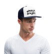 Dappere Strijders. Zwarte letters.Trucker Cap - wit/navy