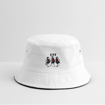 Three Little Birds Vissershoed Bucket hat - wit/navy