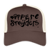 Dappere Strijders. Zwarte letters.Trucker Cap - bruin/beige