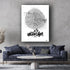 Stadsplattegrond poster van Amsterdam streetart stijl