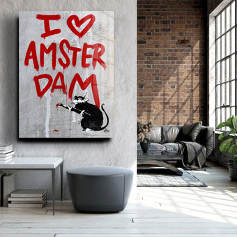 I love Amsterdam streetart rat.