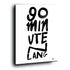 90 minuten lang zwart wit. Ajax lied. Poster, canvas of plexiglas.