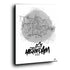 Stadsplattegrond poster van Amsterdam streetart stijl