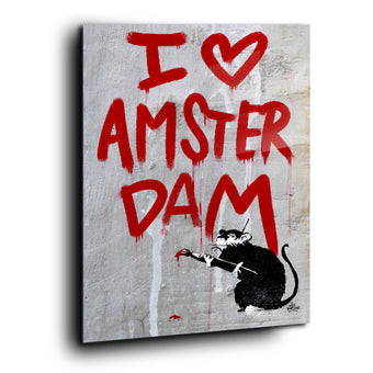 I love Amsterdam streetart rat.
