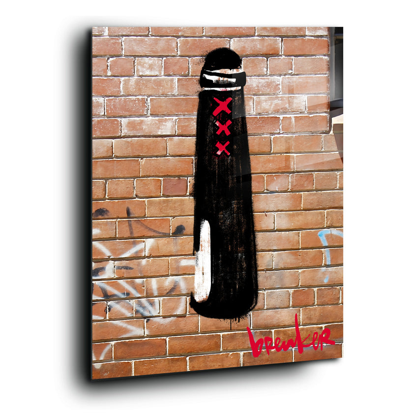 Amsterdammertje stencil streetart
