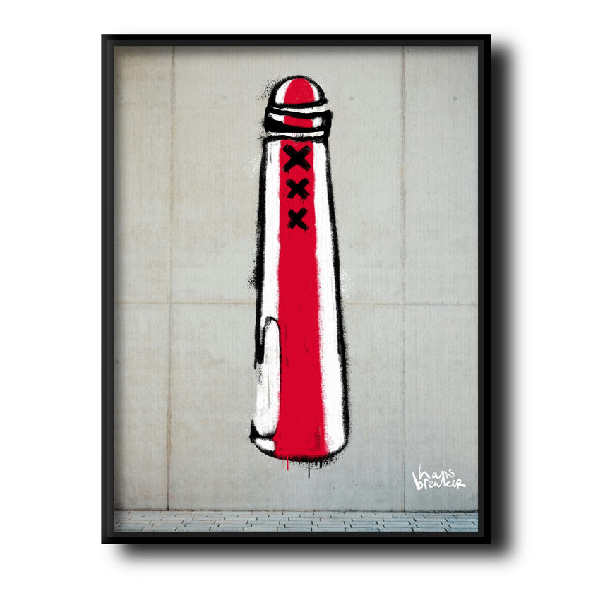 Amsterdammertje stencil Ajacied