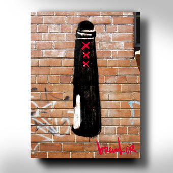 Amsterdammertje stencil streetart