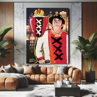 Hazes on Amsterdam background