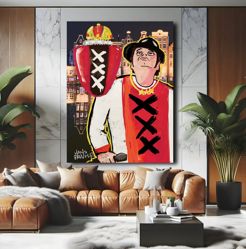 Hazes on Amsterdam background