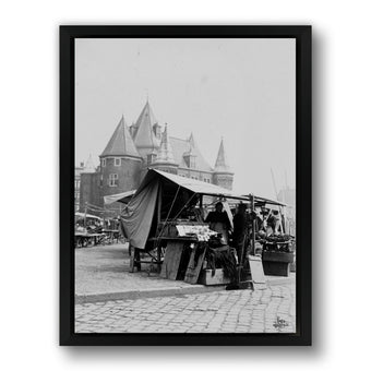 Marktkraam bij de Sint Antonieswaag op de Nieuwmarkt. Foto art