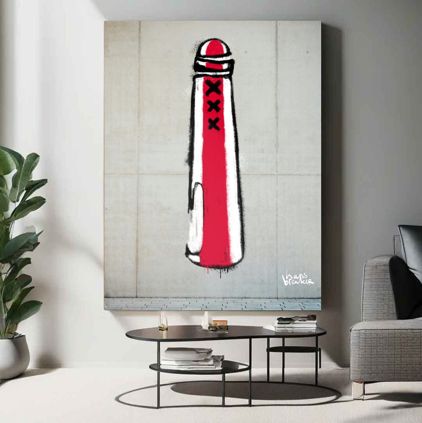 Amsterdammertje stencil Ajacied