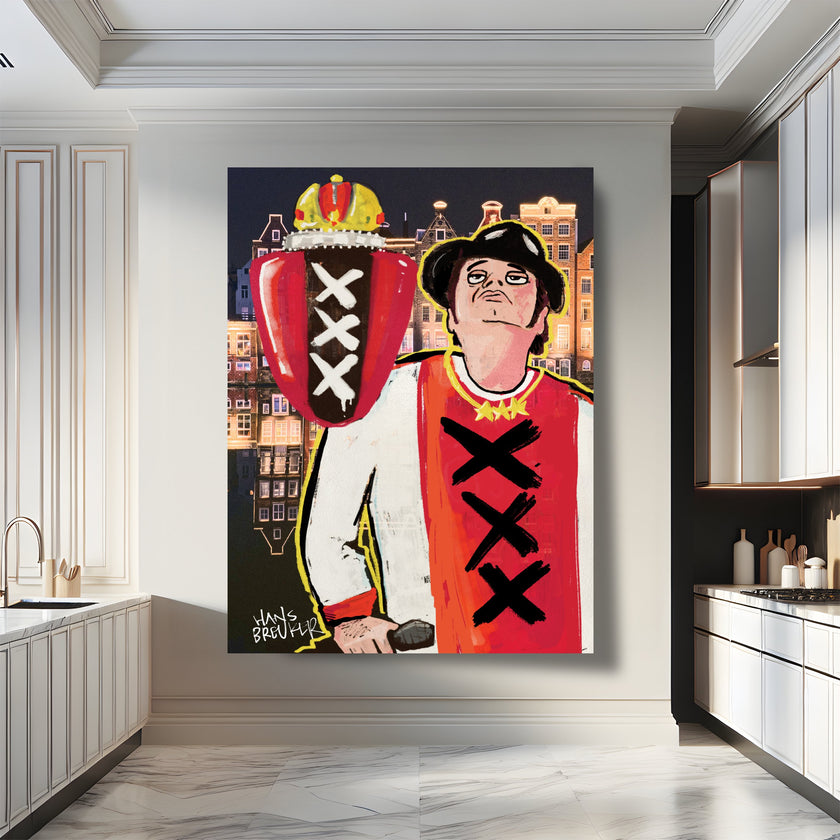 Hazes on Amsterdam background